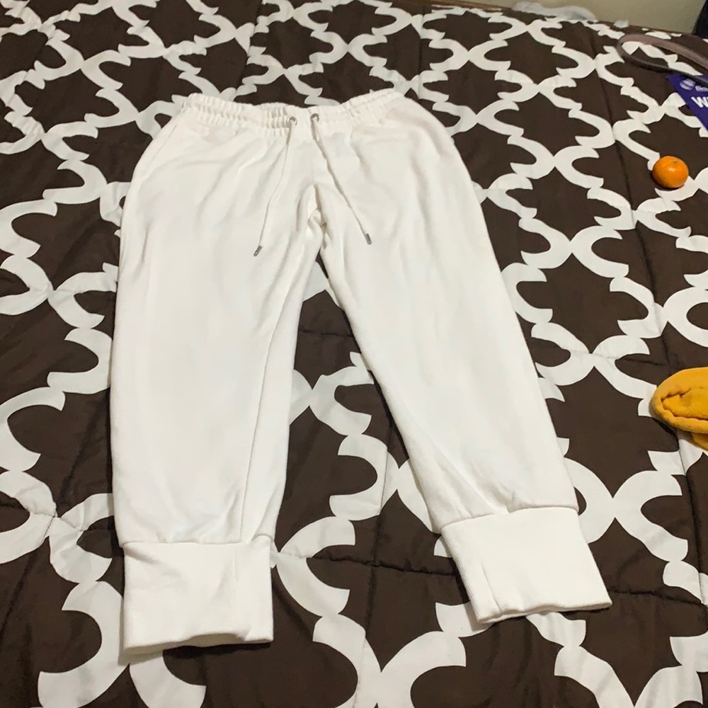 white joggers